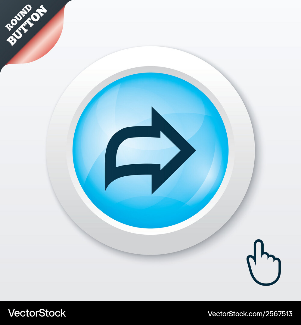 Arrow sign icon next button navigation symbol Vector Image