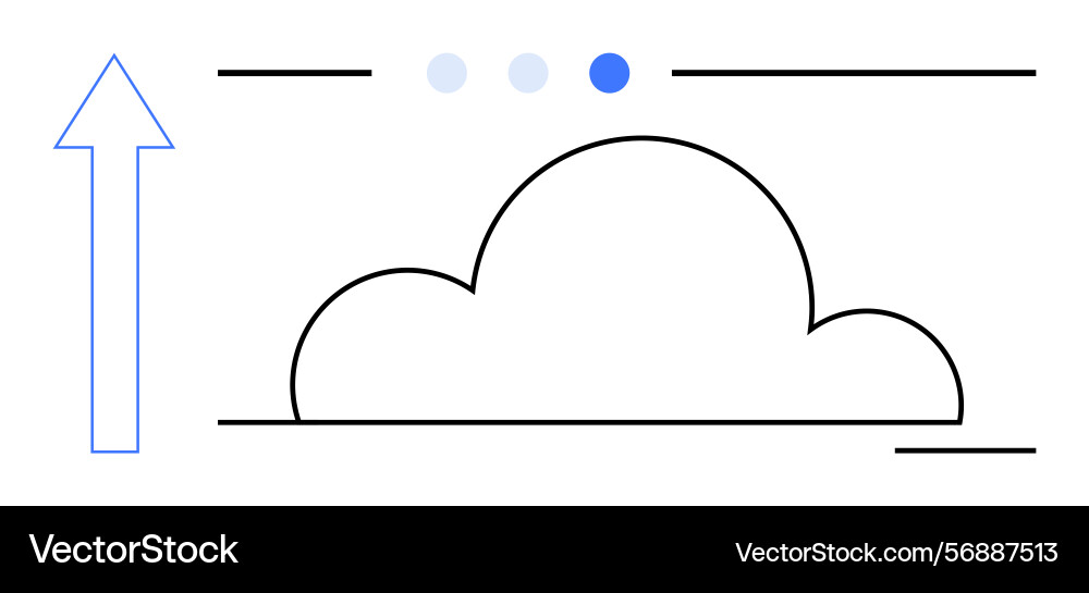 Cloud technology and data upload concept Cloud technology and data upload concept vector image
