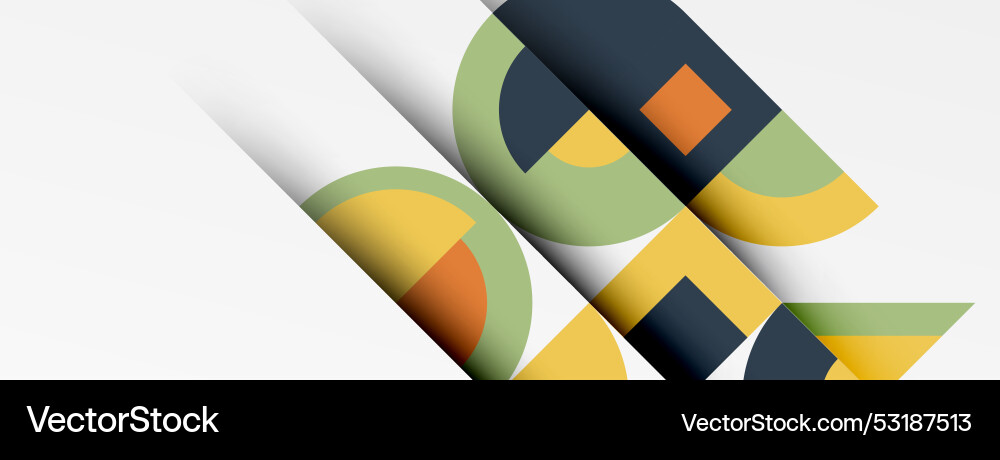 Geometric design abstract background - circles vector image