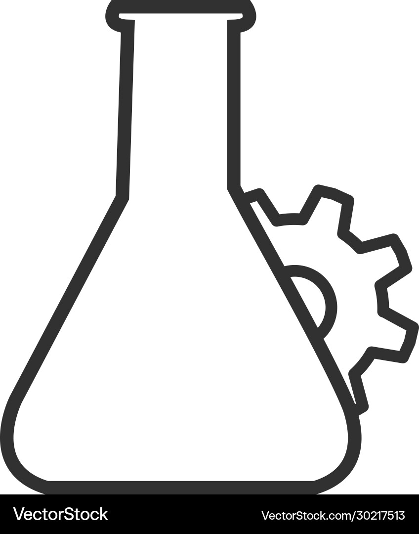 Prüfrohr für Laborchemie Prüfrohr für Laborchemie vektorbild