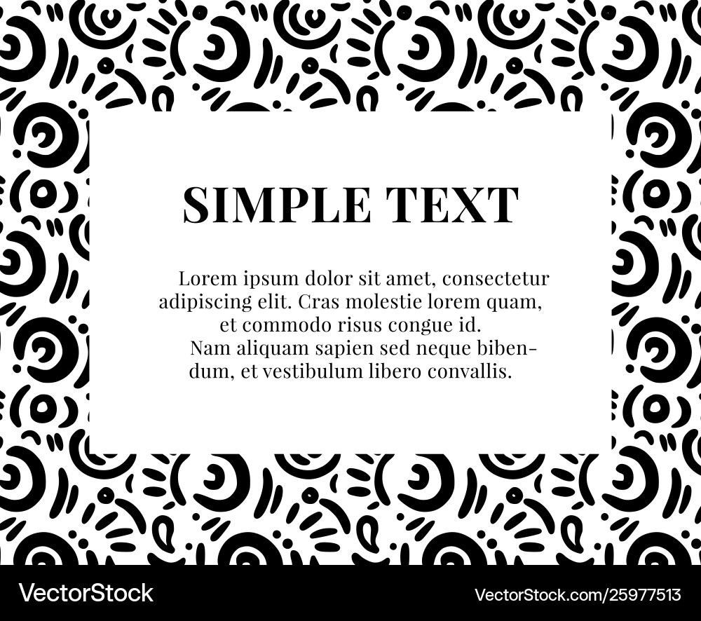 Simple doodle art pattern with typography Simple doodle art pattern with typography vector image