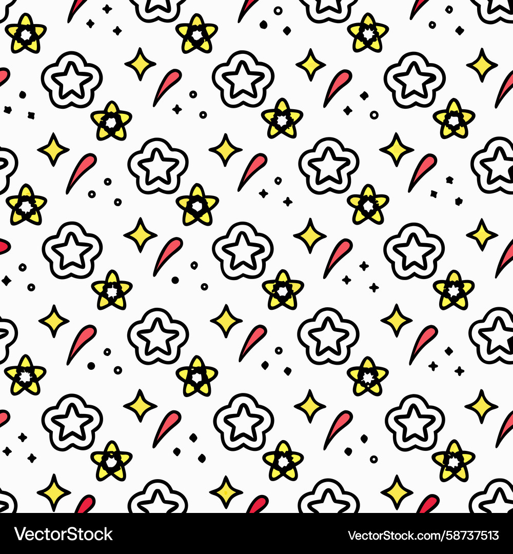 Sparkling Celestial Pattern Vector Image