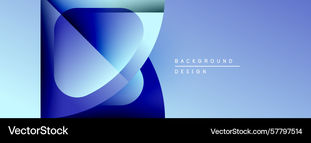 Abstract blue layers create dynamic visual effect Vector Image
