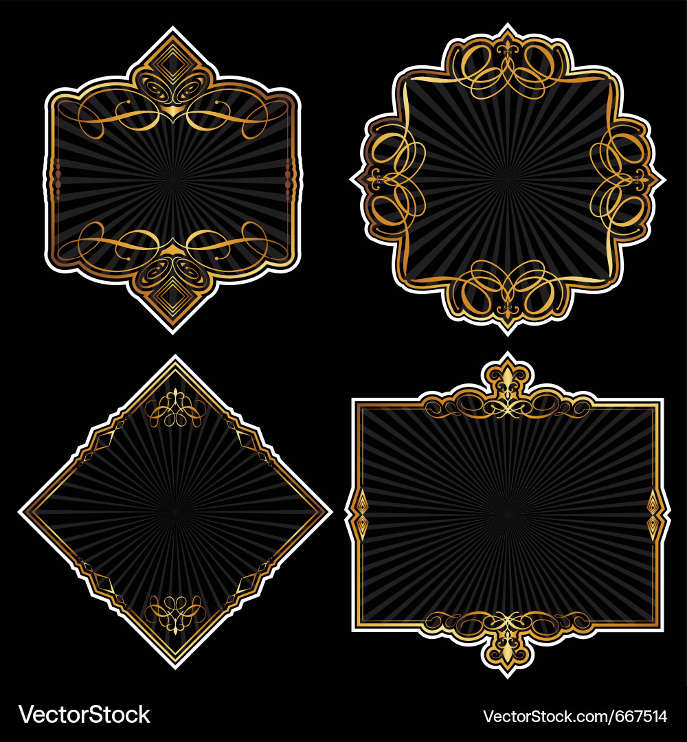 Elegant frames Vector Image