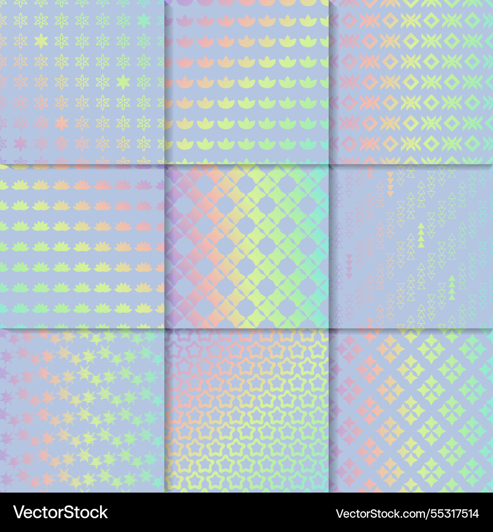Hologram texture patterns gradient Hologram texture patterns gradient vector image
