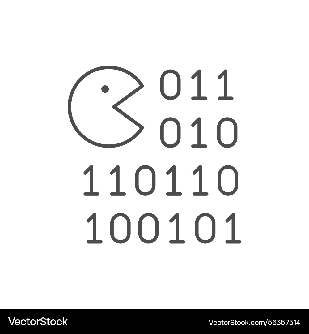 Malware or deleting data icon vector image