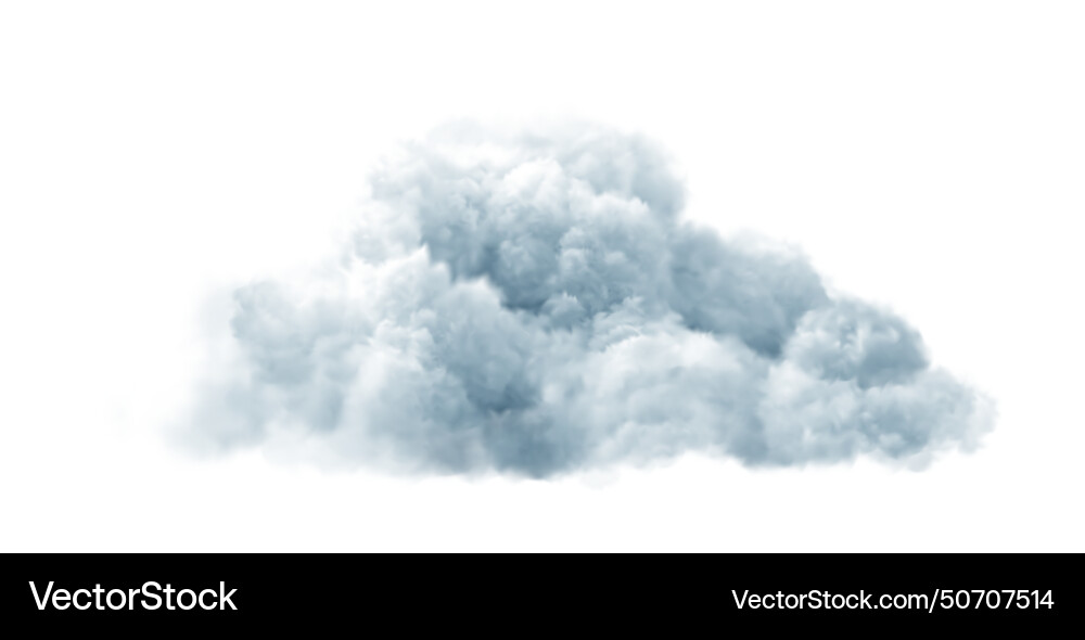 Realistic cloud isolated on transparent background Realistic cloud isolated on transparent background vector image