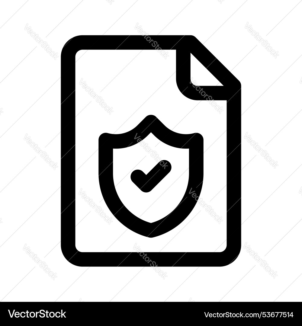 Secure document Vector Image