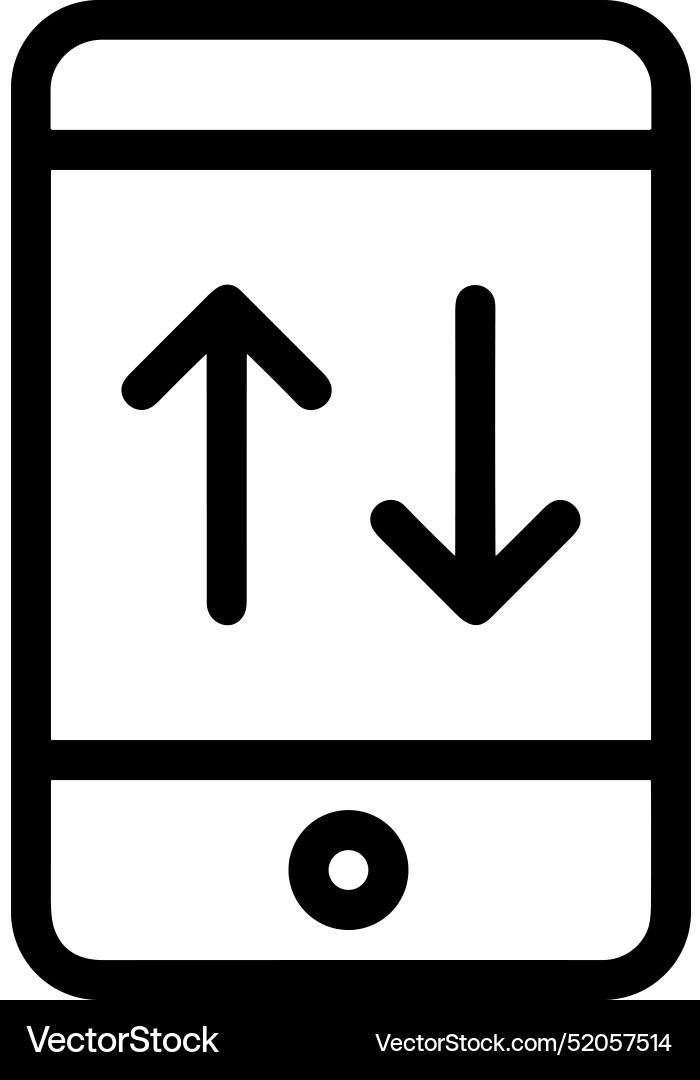 Upload outline icon symbol image Upload outline icon symbol image Vector Image