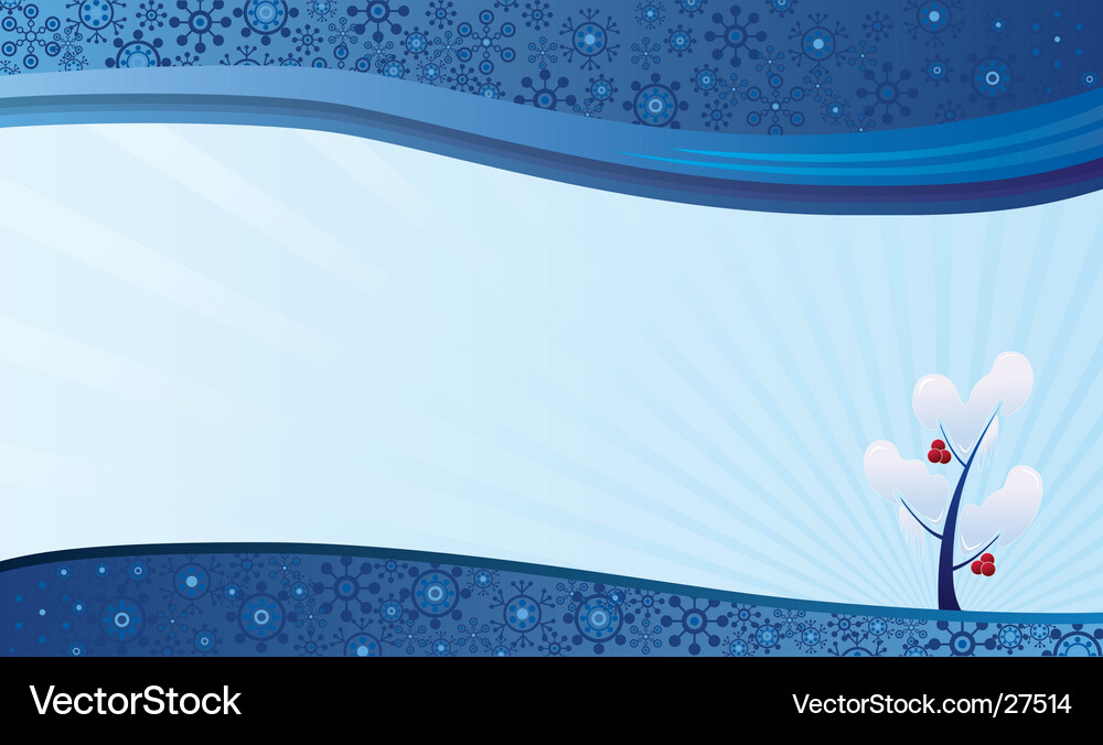 Winter nature background Vector Image