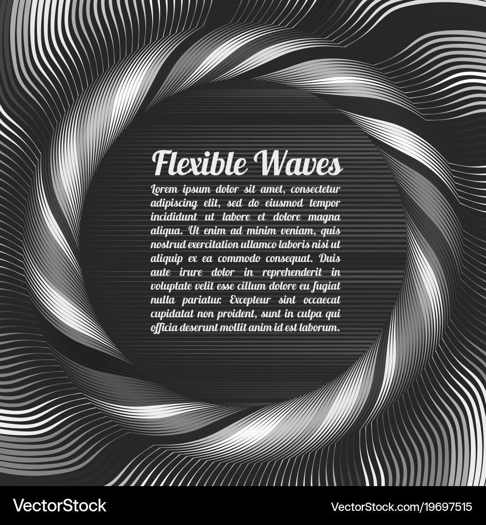 Abstract background waved lines Vector Image