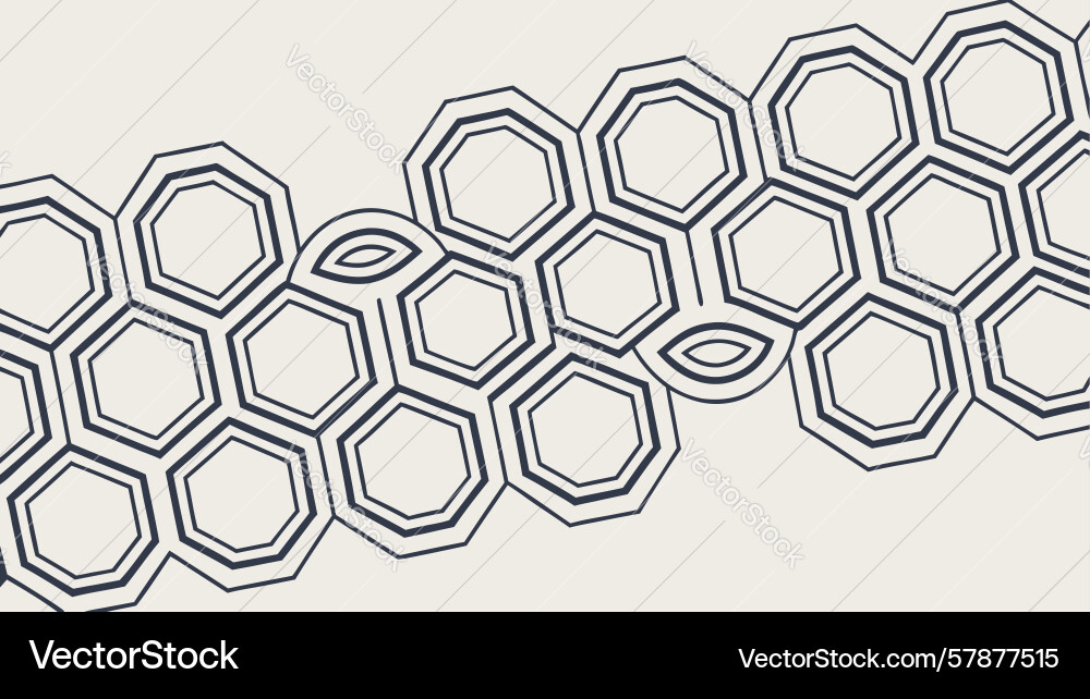 Honeycomb pattern background geometric abstract Vector Image