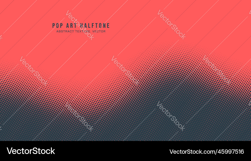 Pop art dots halftone pattern smooth curved Vector Image