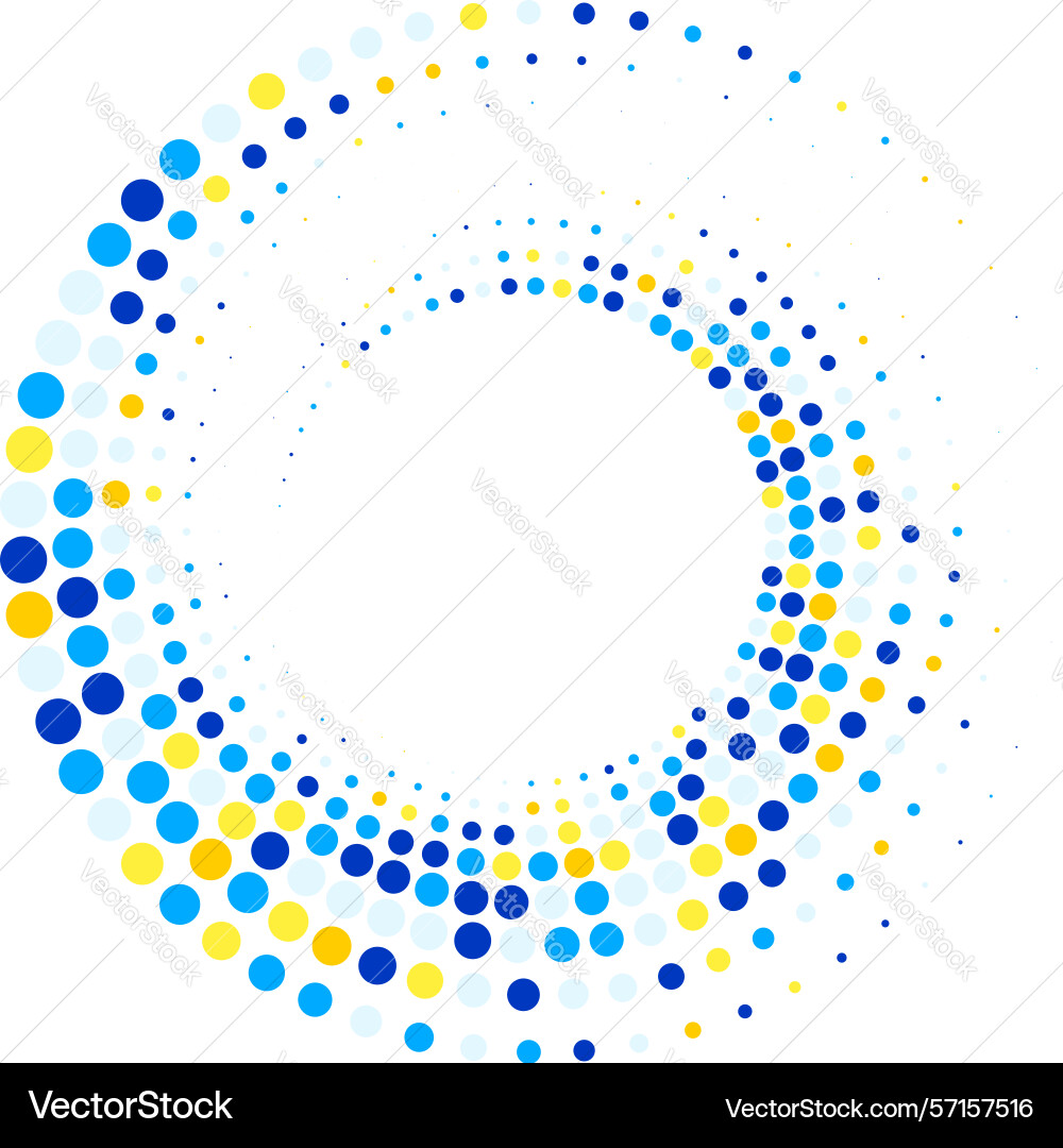 Randomly scattered colorful dots halftone pattern Randomly scattered colorful dots halftone pattern vector image