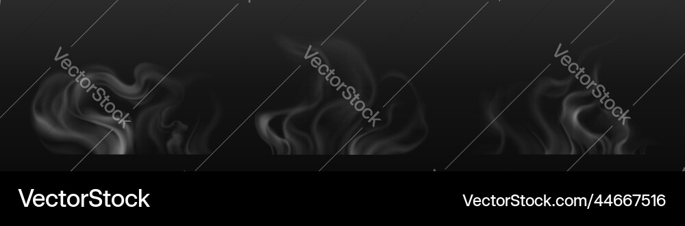 Tea smoke coffee cup food steam or vapor clouds Tea smoke coffee cup food steam or vapor clouds vector image