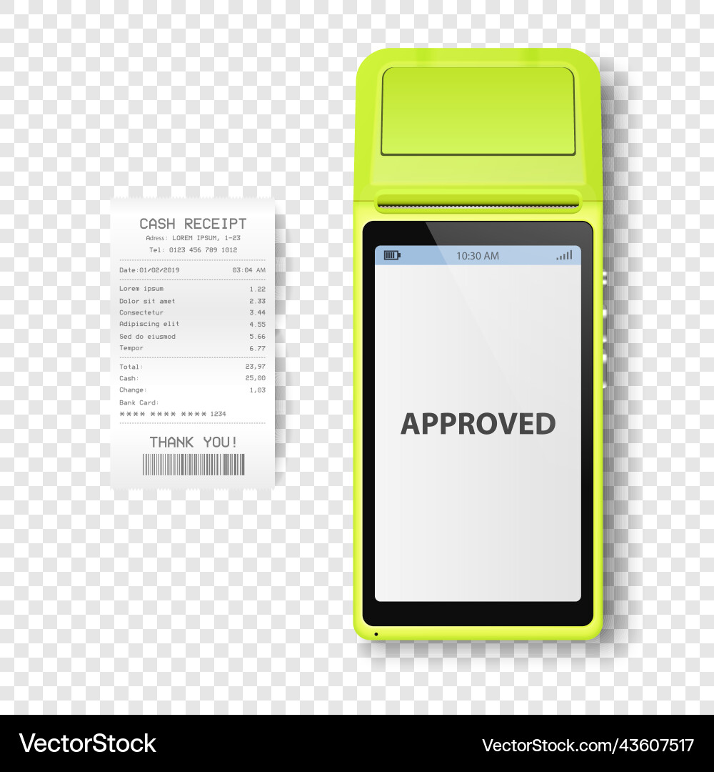 3d nfc payment machine approved status 3d nfc payment machine approved status Vector Image