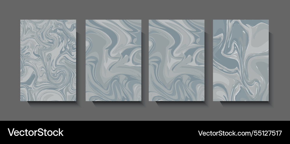 Liquid dynamic gradient color waves geometric Vector Image