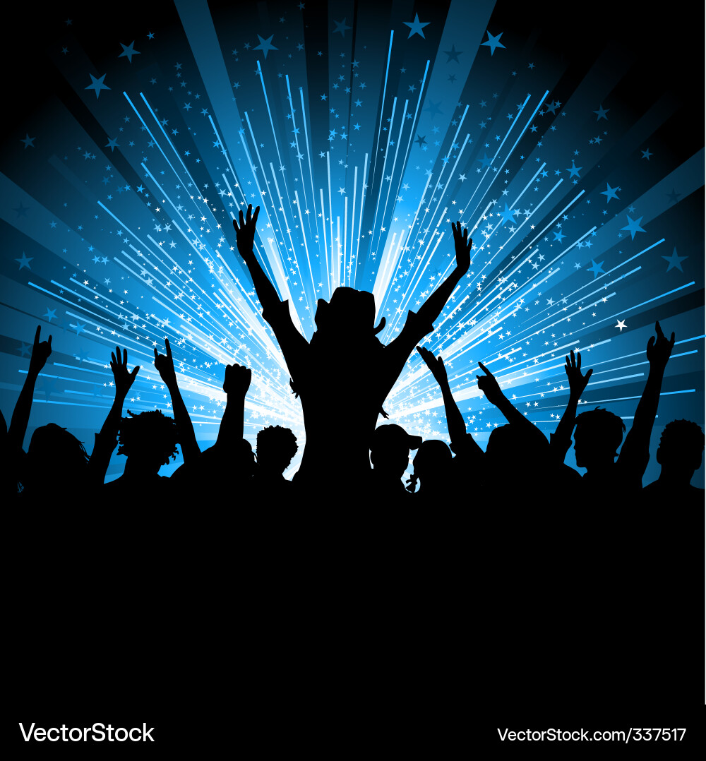 Party crowd vector image