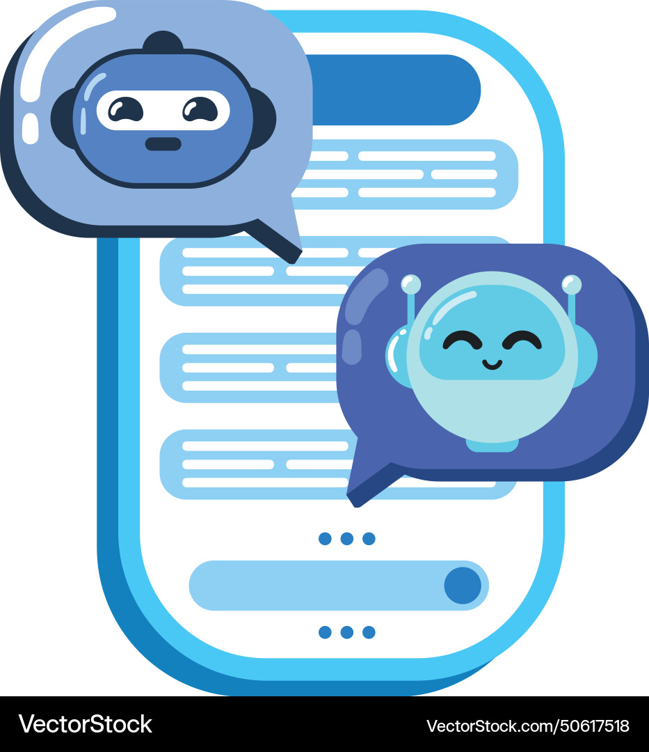 Chatbot automatic message Vector Image