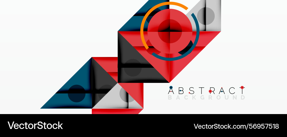 Geometric shapes overlap creating dynamic Geometric shapes overlap creating dynamic vector image