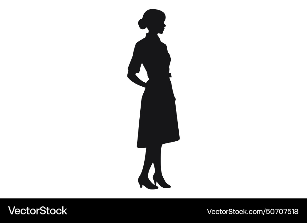 Nurse female silhouettes silhouette Nurse female silhouettes silhouette vector image