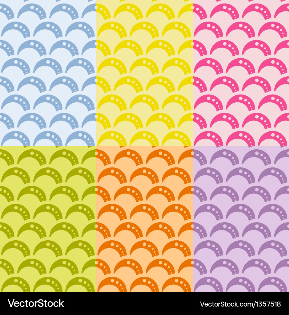 Retro Wave Pattern vector image