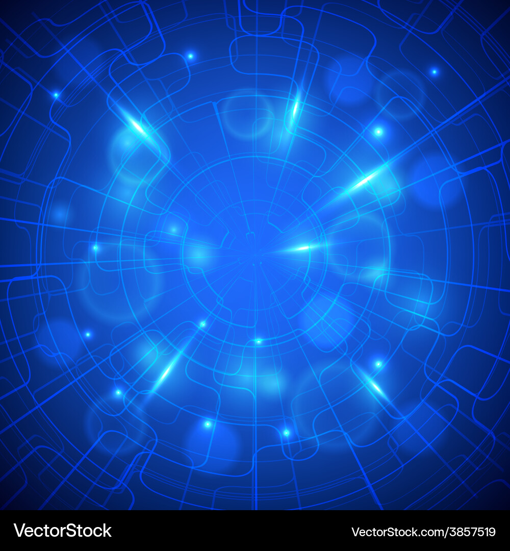 Abstract colorful lines technology background vector image