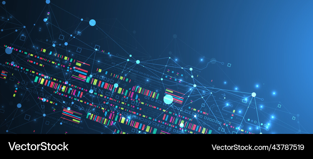 Abstract technology concept with plexus effect Abstract technology concept with plexus effect Vector Image