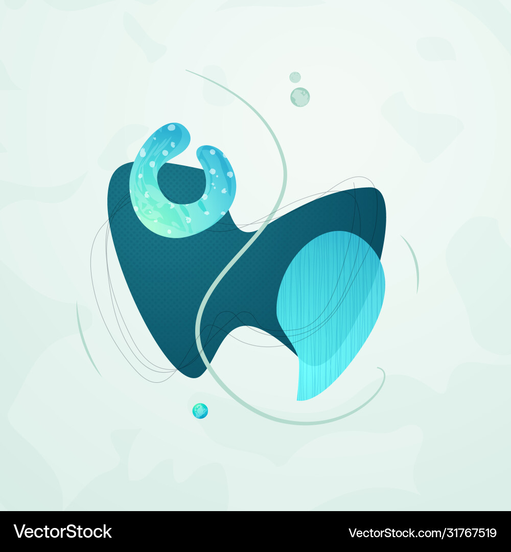 Creative minimalist hand drawn abstract Creative minimalist hand drawn abstract vector image