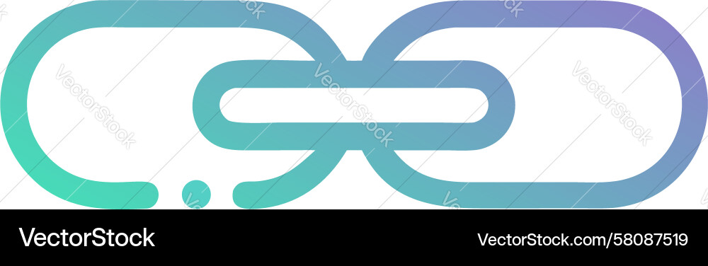 Dynamic Chain Link Icon Vector Image