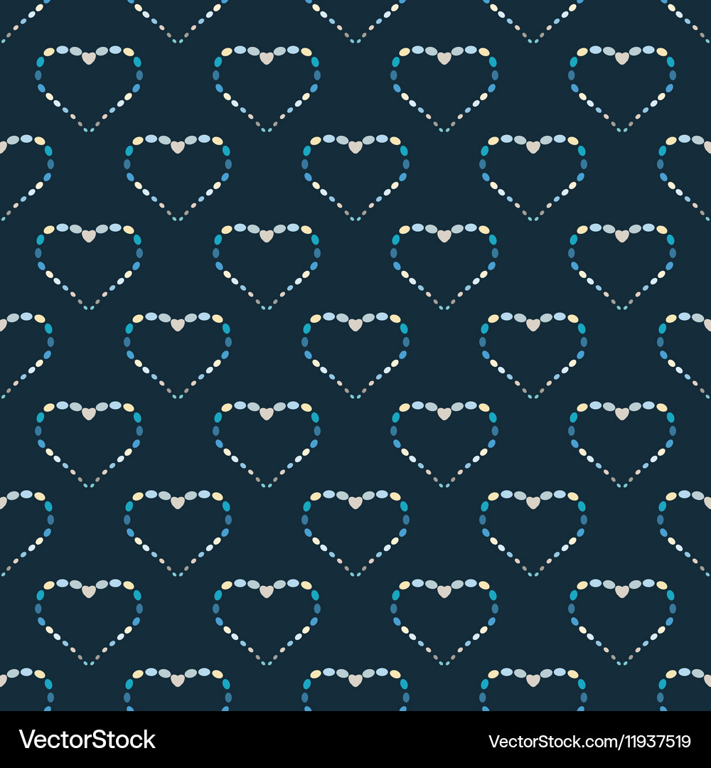 Heart abstract background seamless pattern Vector Image