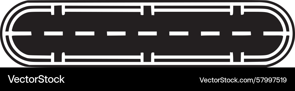 Retro Track Stripe Pattern Vector Image