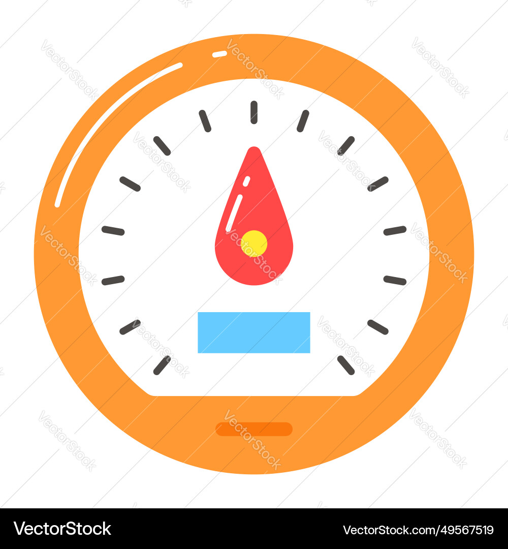 Speedometer design speed indicator icon Vector Image