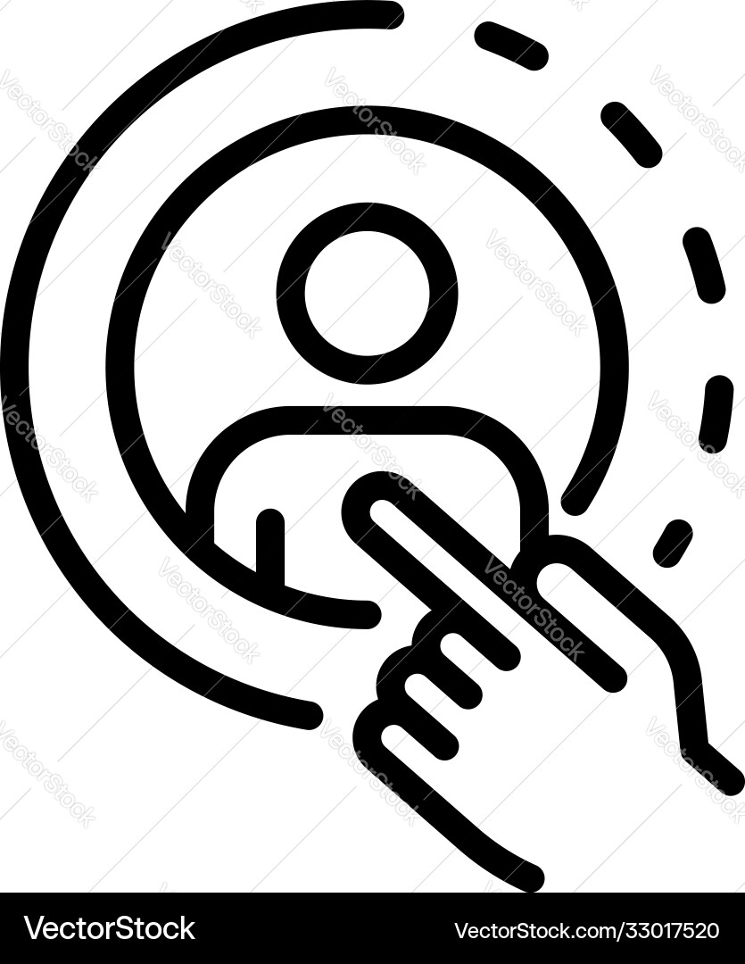 Avatar restructuring icon outline style vector image