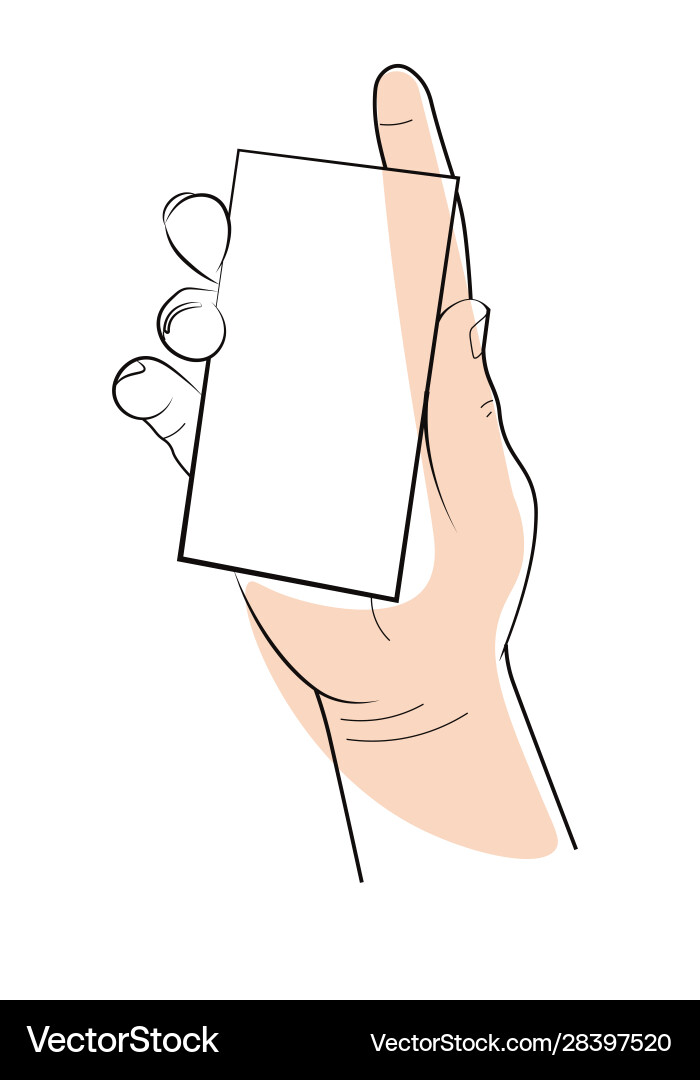 Hands holding object template isolated line icon Hands holding object template isolated line icon vector image
