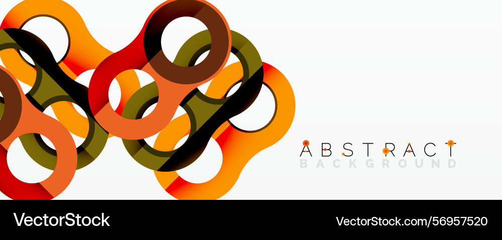 Modern design features overlapping circles warm Modern design features overlapping circles warm Vector Image