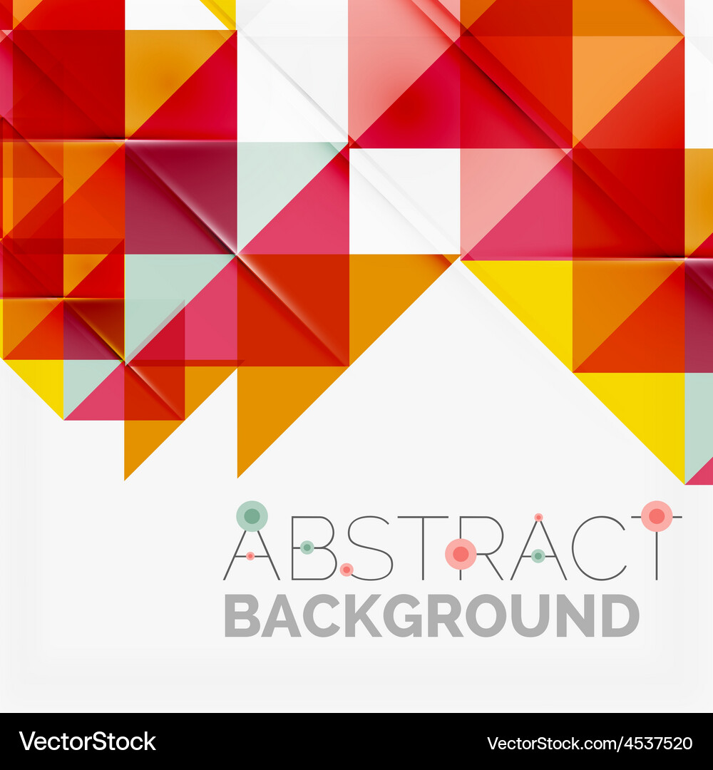 Overlapping Triangle Background Vector Image