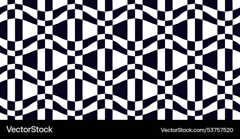 Psychedelic checkerboard pattern Psychedelic checkerboard pattern vector image