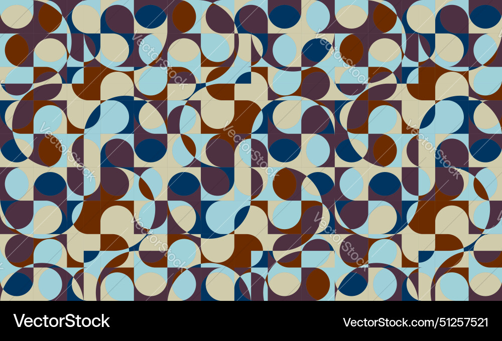 Abstract geometric pattern in 70s style retro Abstract geometric pattern in 70s style retro vector image
