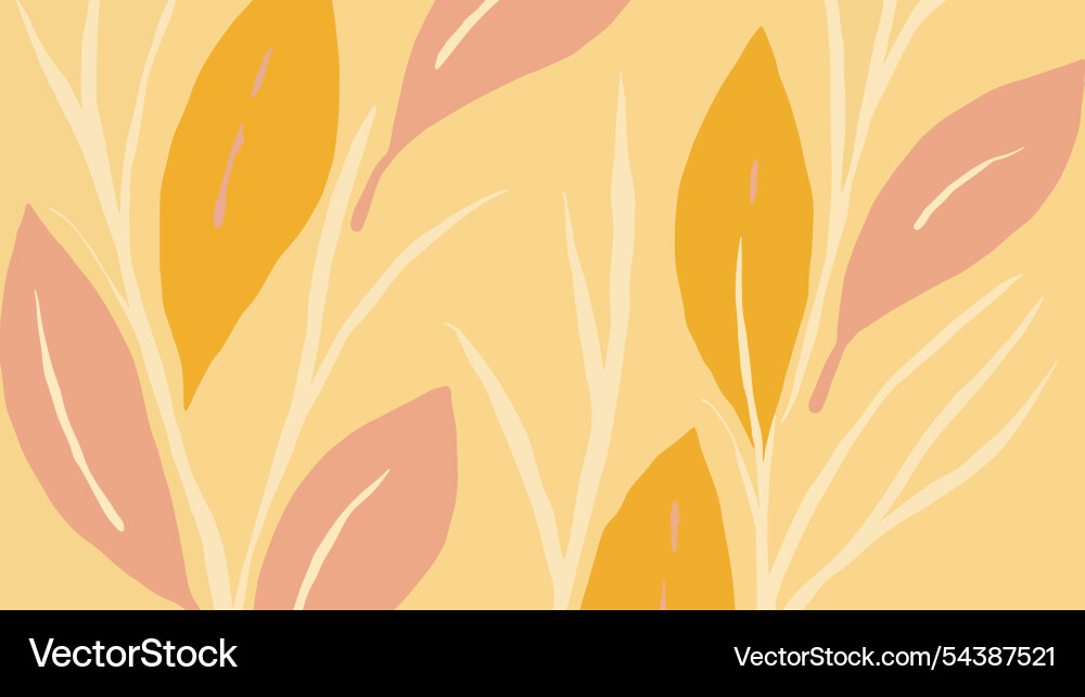 Abstract leaf pattern Vector Image
