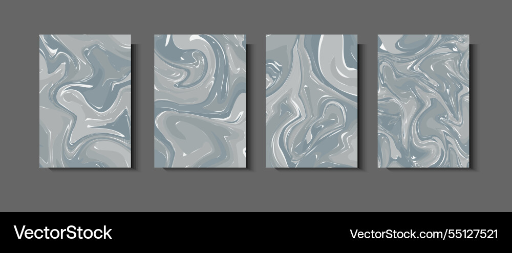 Liquid dynamic gradient color waves geometric Vector Image