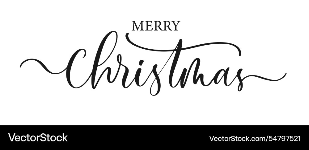 Merry christmas elegant calligraphy holy night Merry christmas elegant calligraphy holy night vector image