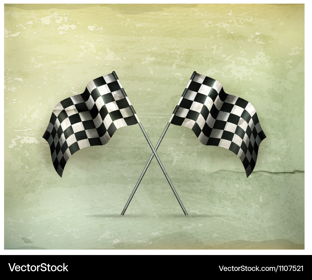 Racing Flags - Classic Style Royalty Free Vector Image