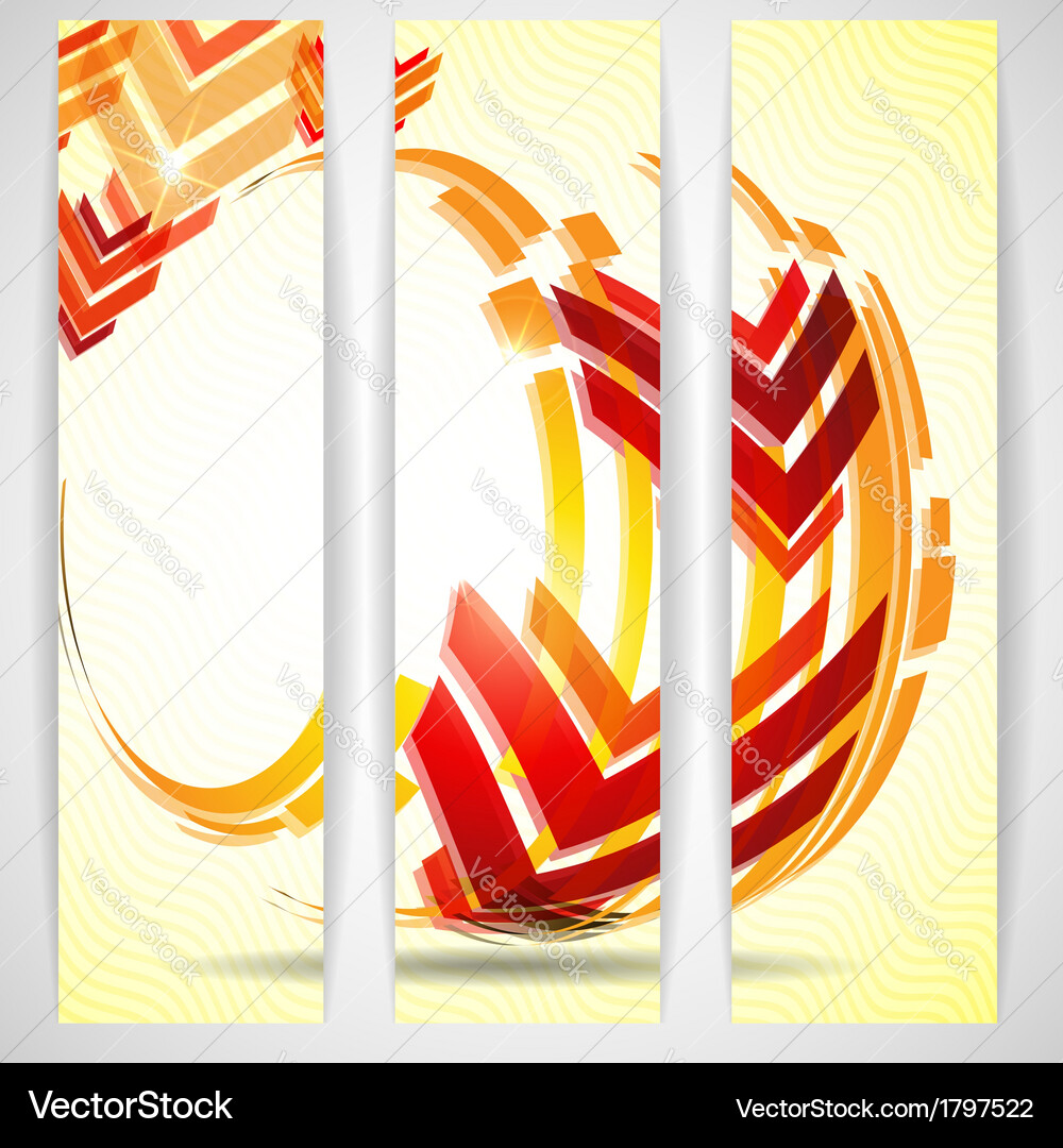 Arrow red background with place for your text Vector Image