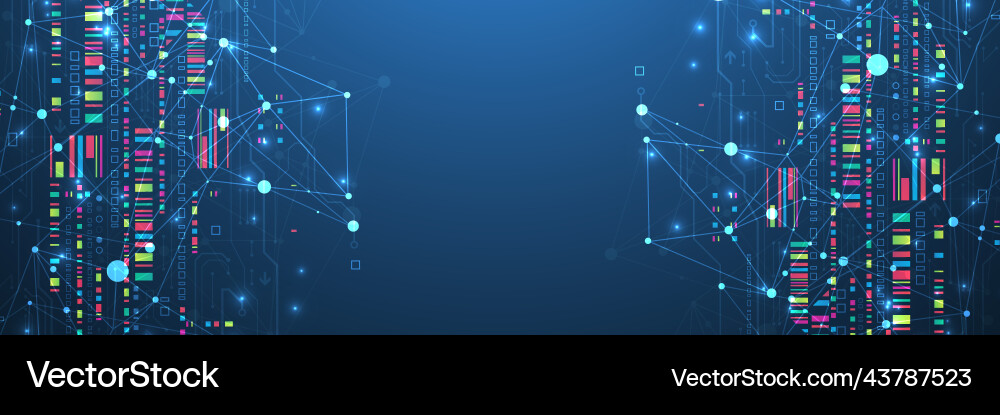 Abstract technology concept with plexus effect Abstract technology concept with plexus effect vector image