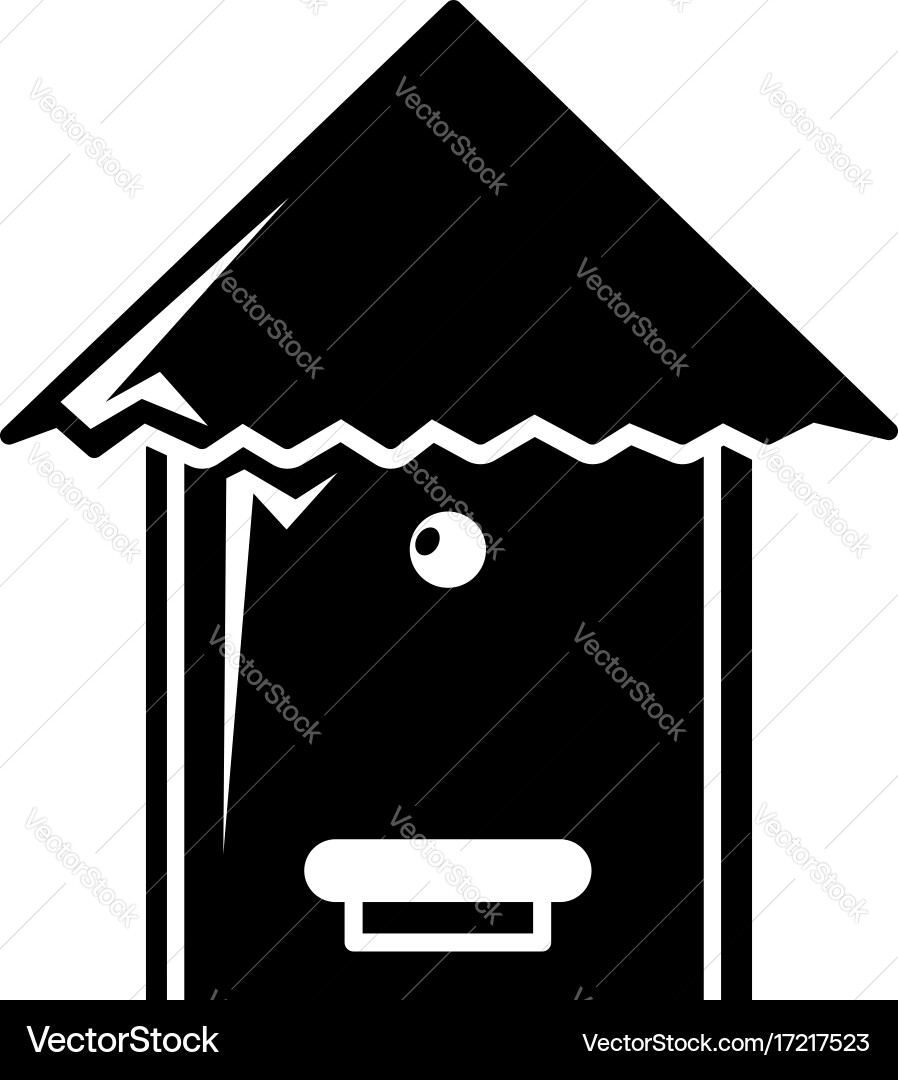 Tree beehive icon simple style Vector Image