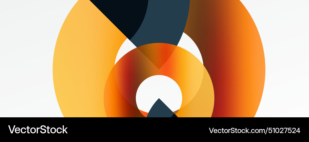 A colorful circle with triangle in the middle A colorful circle with triangle in the middle vector image
