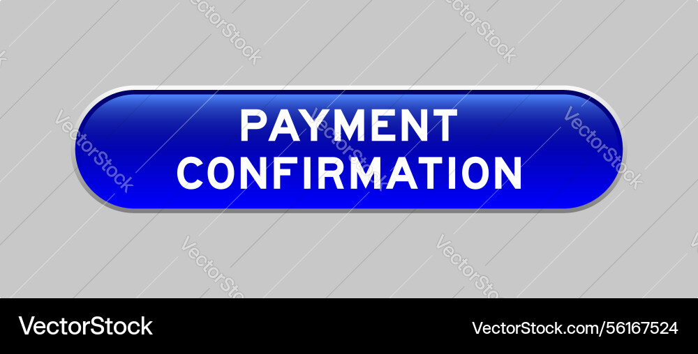 Blue color capsule shape button with word payment Blue color capsule shape button with word payment Vector Image