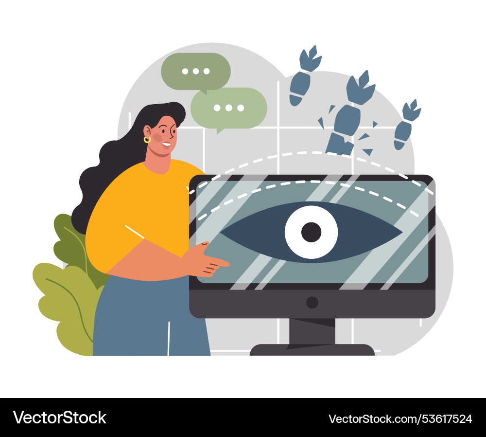 Cyber or web security set artificial intelligence Cyber or web security set artificial intelligence vector image