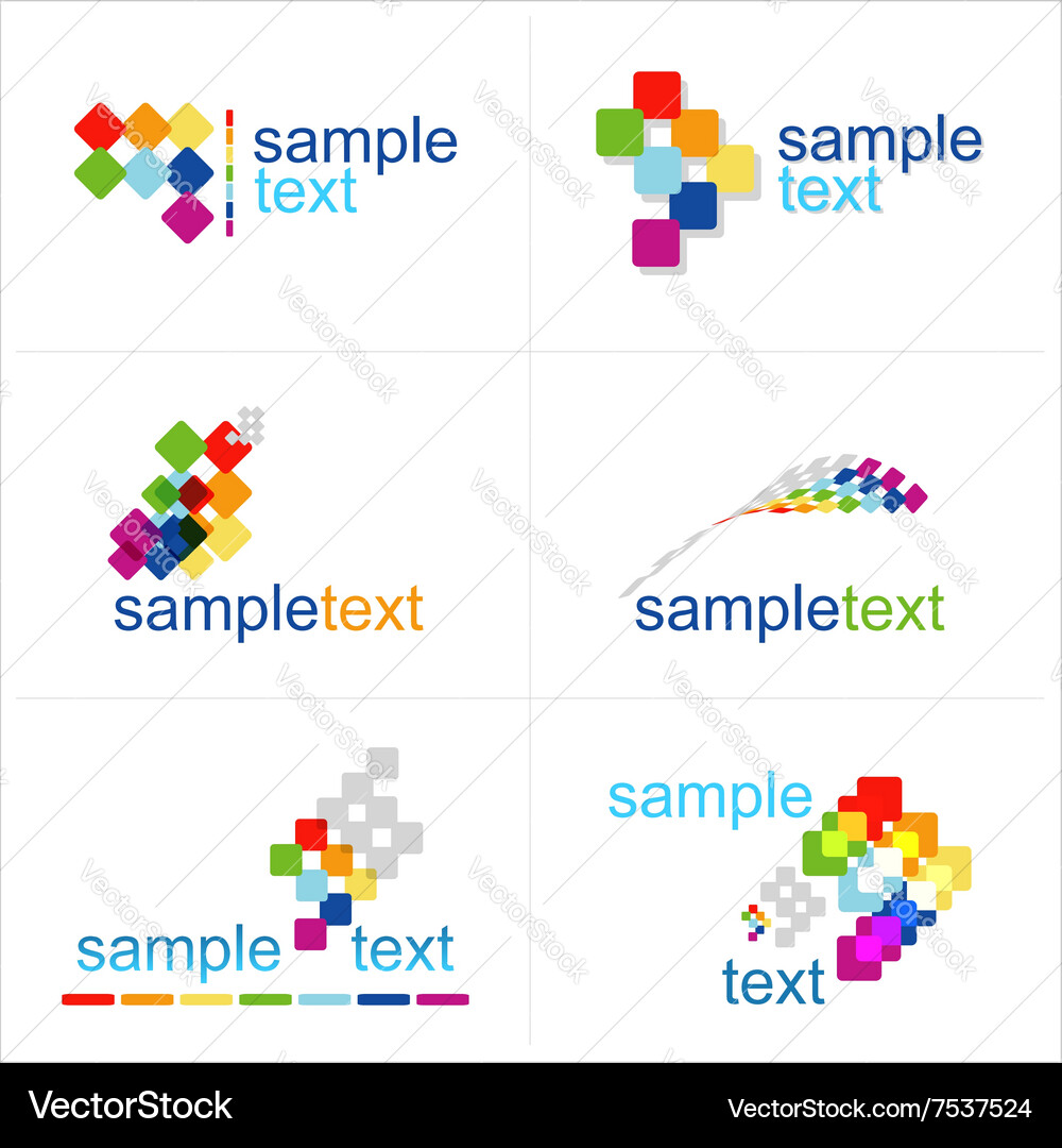 Design elements icons set Vector Image